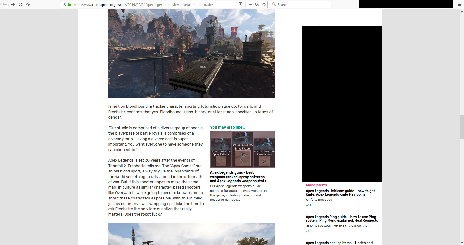 FileRock, Paper, Shotgun Article.png Apex Legends Wiki