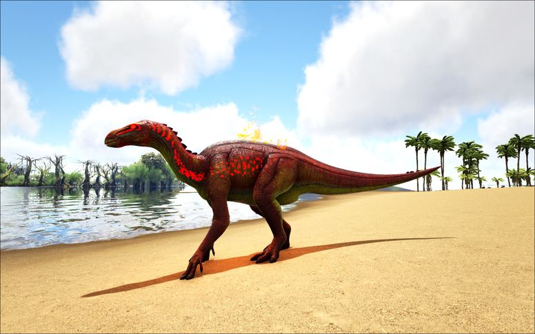 Elemental Fire Iguanodon - Official ARK: Survival Evolved Wiki