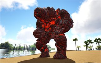 eternal lava golem official ark survival evolved wiki work values