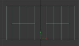 Note that only the vertices on the lower most edge of this mesh will conform as if they were part of a Conforming Mesh, as they are farther out from the car than -0.1cm in the Y-axis. Also note that these vertices will maintain this offset from the Y-axis even after they have conformed to the car. Thus the Conforming Mesh will need to extrude out at least as far, to cover up these vertices.