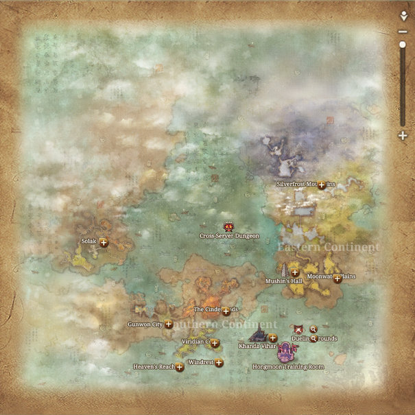 Blade and Soul World Map ~ Blade And Soul
