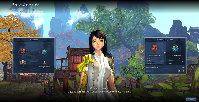 How To Change Factions In Blade And Soul Yisa - Official Blade & Soul Wiki