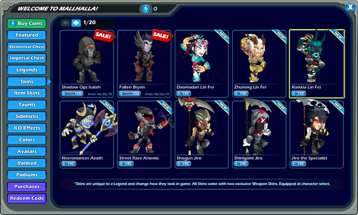 Skins Brawlhalla Wiki