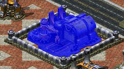 A force shield protecting an Allied Construction Yard