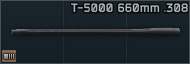 660mm .308 barrel for T-5000