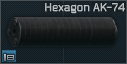 Hexagon AK-74 5.45x39 sound suppressor