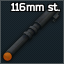 116 mm 7,62 x 25 ТТ Lauf