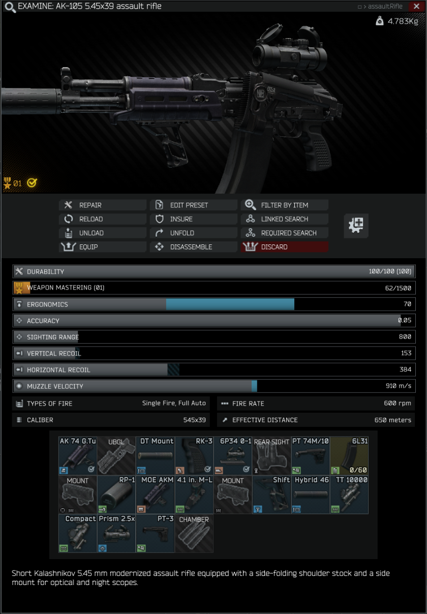 FileGunsmithPt 10 Inspect View.png The Official Escape from Tarkov Wiki