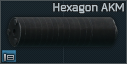 Réducteur de son Hexagon 7,62x39 pour AKM