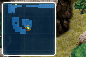 Quest marker for Port City Lydira Moogle