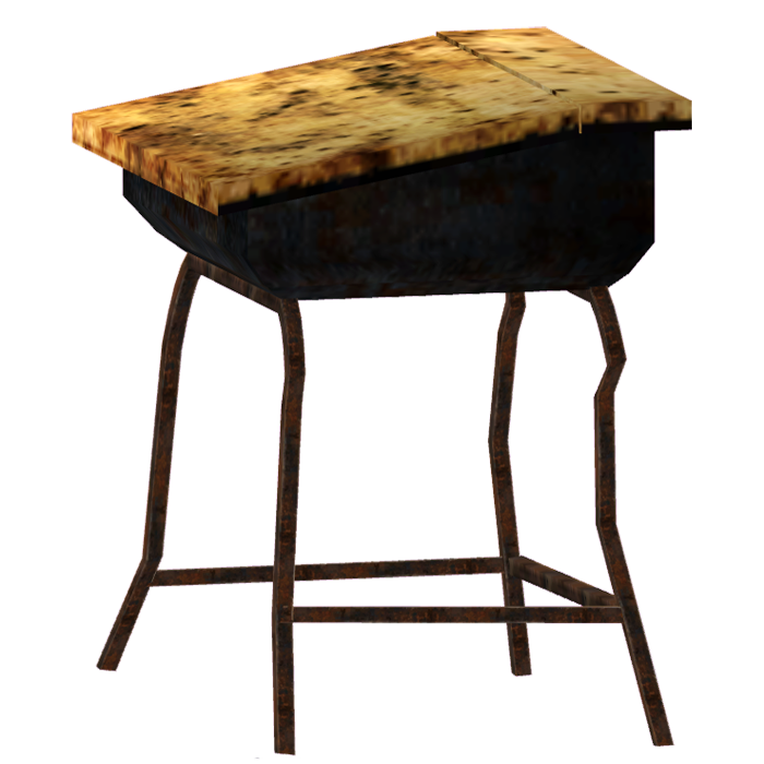 Ruined school desk The Vault Fallout Wiki Everything you need to