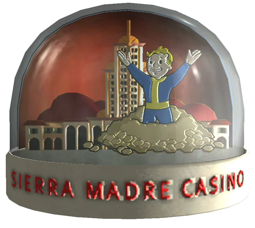 Snow globe Sierra Madre Casino The Vault Fallout Wiki Everything