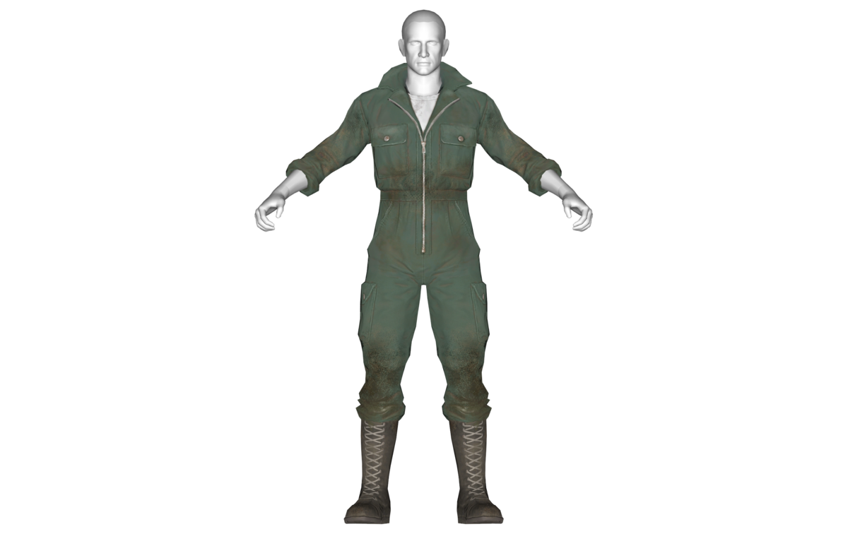 green mechanic jumpsuit