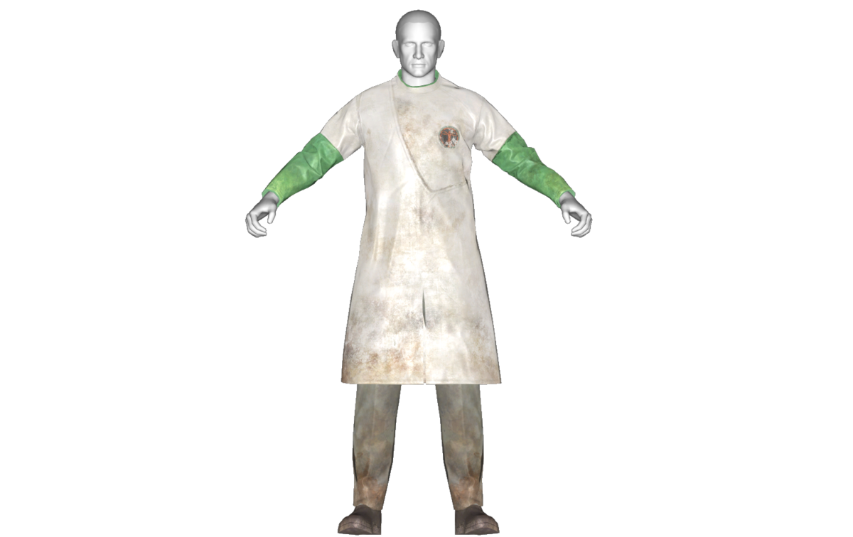 Dirty green Institute lab coat The Vault Fallout Wiki Everything