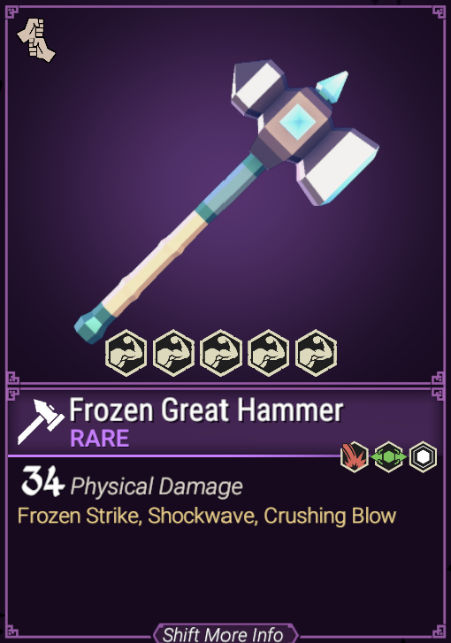 Frozen Great Hammer Official For The King Wiki