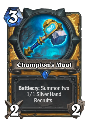 Champion Hearthstone Champion Hearthstone
