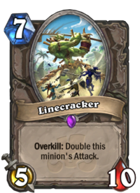Kết quả hình ảnh cho linecracker hearthstone