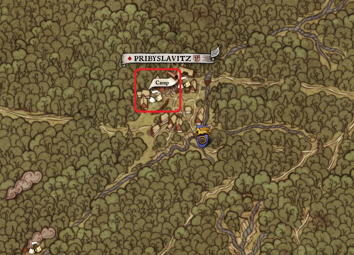 Morcock's Pribyslavitz camp Kingdom Come Deliverance Wiki