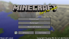 Menu screen – Official Minecraft Wiki