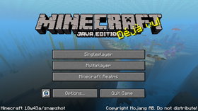 Java Edition 18w43a Official Minecraft Wiki