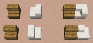 Stairs Official Minecraft Wiki Stairs Reconfiguration Left Original Facing When Separate Right Changed Shape Adjacent Top Inner Corner Bottom Outer