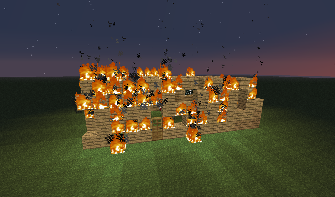 FileBurning house.png Official Minecraft Wiki