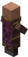 All cleric villager has a creeper face on their cloak.