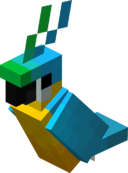Sitting Cyan Parrot.png