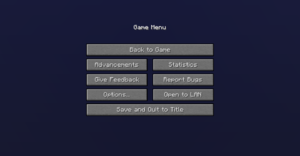 Menu screen – Official Minecraft Wiki
