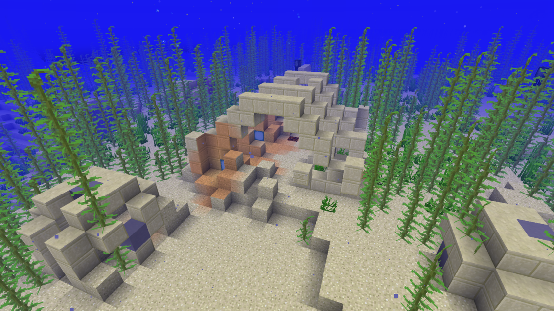 ファイルUnderwater ruins Lukewarm Ocean.png Minecraft Wiki