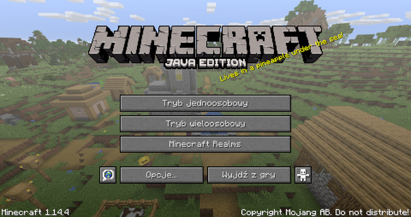 Menu główne – Oficjalna Minecraft Wiki Polska
