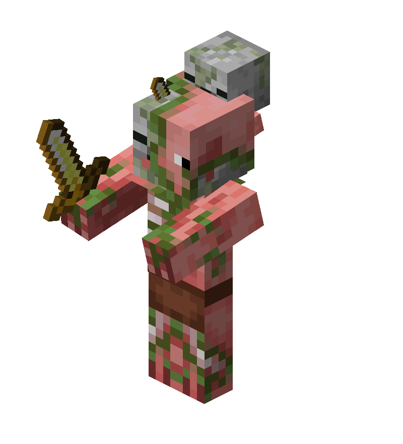 FileBaby Zombie Pigman Riding Zombie Pigman.png Minecraft Wiki，最详细的官方我的世界百科
