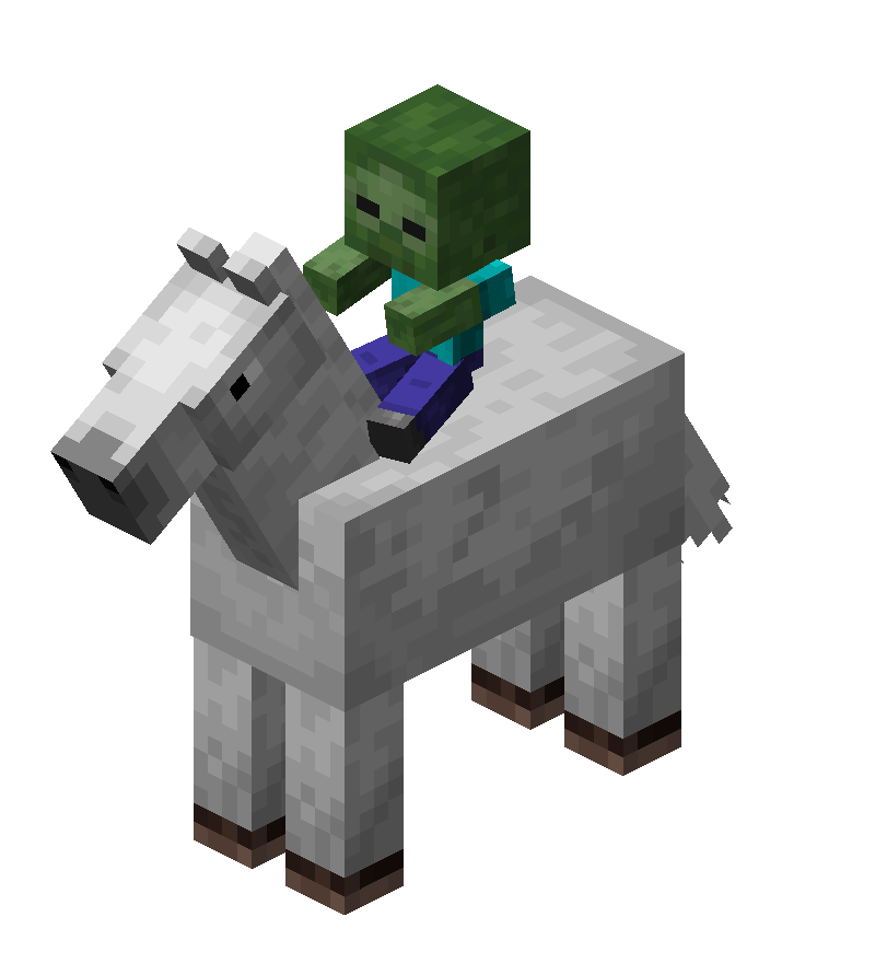 FileBaby Zombie Riding Horse.png Minecraft Wiki，最详细的官方我的世界百科