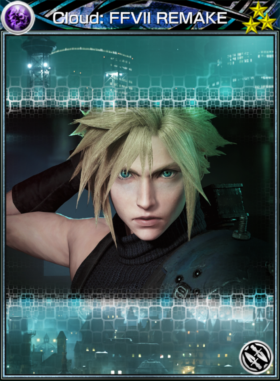 Cloud FFVII REMAKE (Dark)(Card) Mobius Final Fantasy Wiki