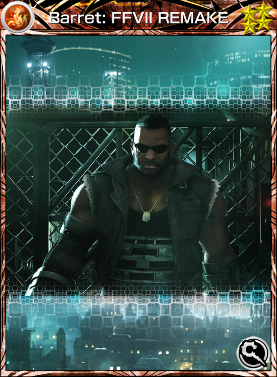 Barret FFVII REMAKE (Fire)(Card) Mobius Final Fantasy Wiki
