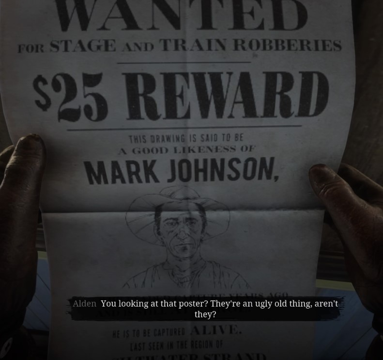 Bounty Poster For Mark Johnson Red Dead Redemption 2 Wiki