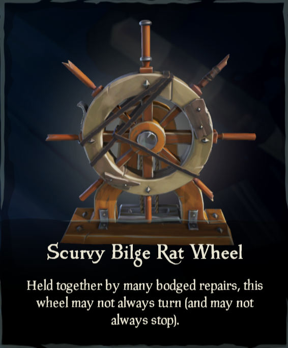 Scurvy Bilge Rat Wheel Sea of Thieves Wiki