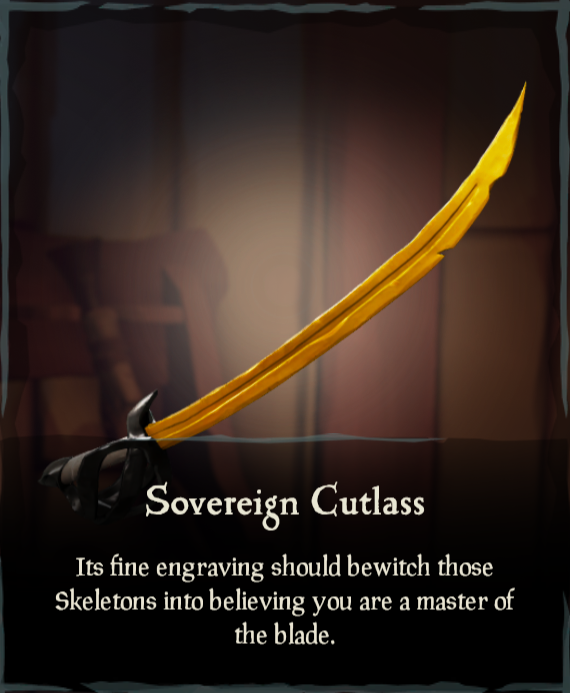 Sovereign Cutlass Sea of Thieves Wiki