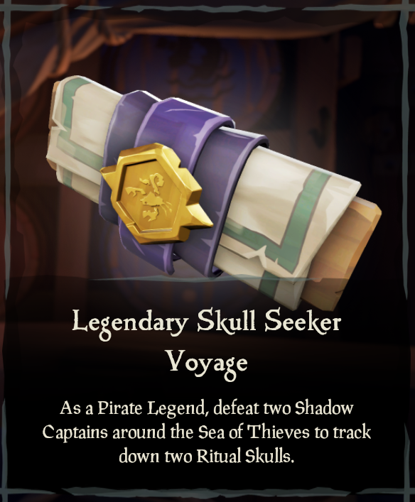 Legendary Skull Seeker Voyage Sea of Thieves Wiki