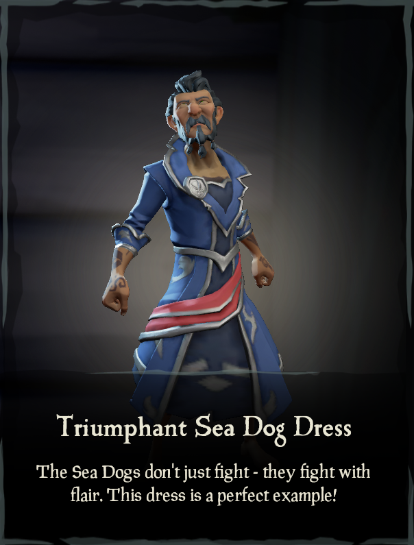 Triumphant Sea Dog Dress Sea of Thieves Wiki