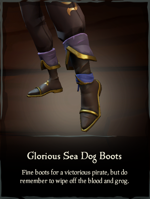Glorious Sea Dog Boots Sea of Thieves Wiki