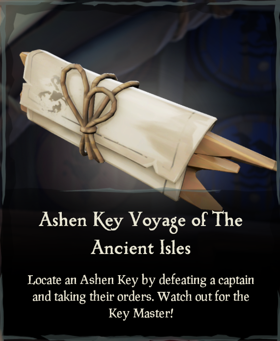 Ashen Key Voyage of The Ancient Isles Sea of Thieves Wiki
