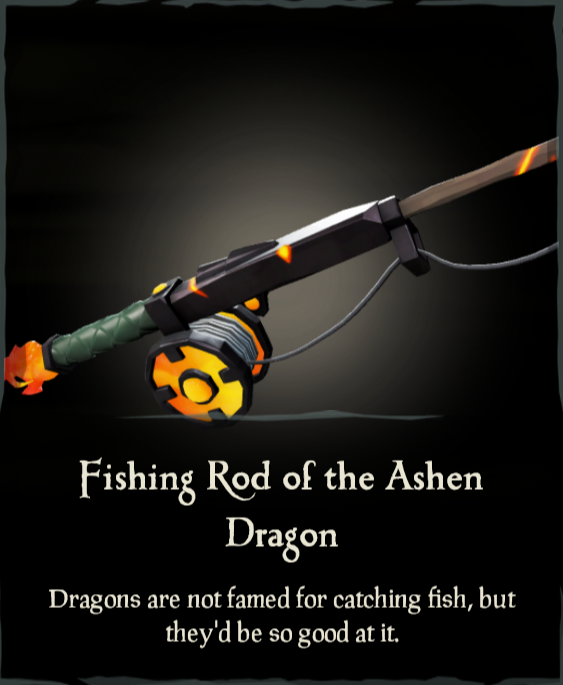 Fishing Rod of the Ashen Dragon Sea of Thieves Wiki
