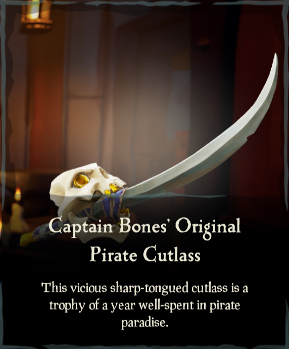 Captain Bones’ Original Pirate Cutlass Sea of Thieves Wiki