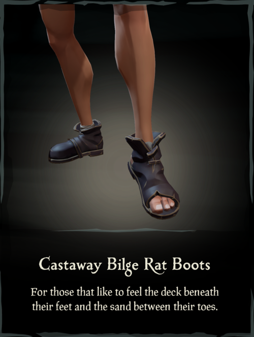 Castaway Bilge Rat Boots Sea of Thieves Wiki