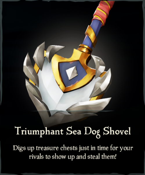 Triumphant Sea Dog Shovel Sea of Thieves Wiki