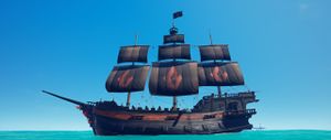 sea of thieves forsaken ashes ship set