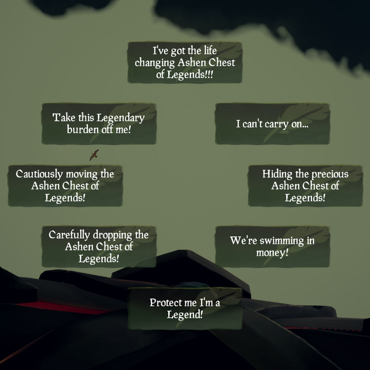 Ashen Chest of Legends Sea of Thieves Wiki