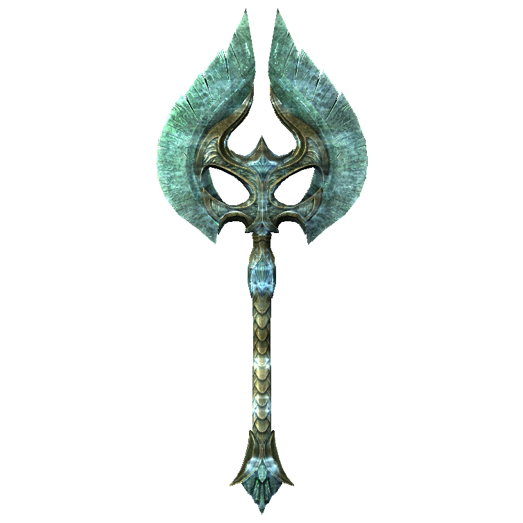 Glass War Axe of Ice Skyrim Wiki