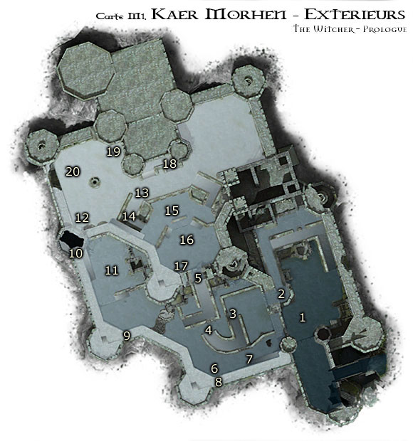 Map M1 - Extérieurs de Kaer Morhen